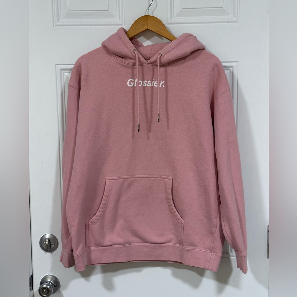Glossier Large Pink Sweatshirt